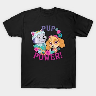 Girl Power With Flowers T-Shirt